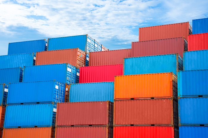 The Nhava Sheva Container Operators’ Welfare Association, representing local drayage service providers, asked terminal officials to address their truck delay concern. Photo credit: Shutterstock.com. Containers at a port.