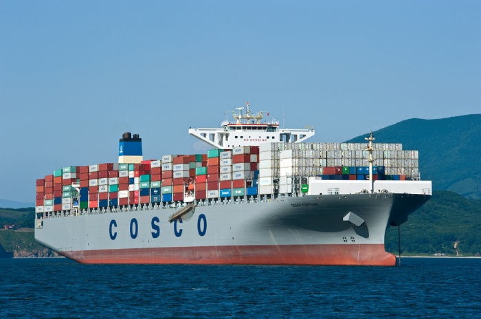 Not even the revenue and volume from the acquisition of Orient Overseas (International) Ltd., one of the better managed global carriers, and 62 million in government subsidies Cosco Shipping Holdings received between January and September, could prevent its net earnings falling by 68 percent. Photo credit: Shutterstock.com. A Cosco ship.