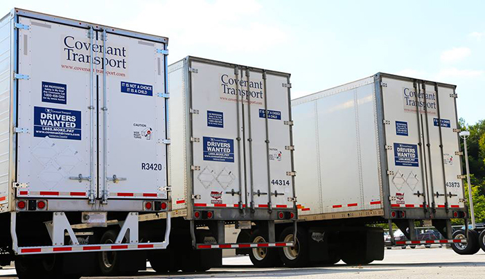 Covenant Transportation Group operated fewer trucks in the first quarter than last year.