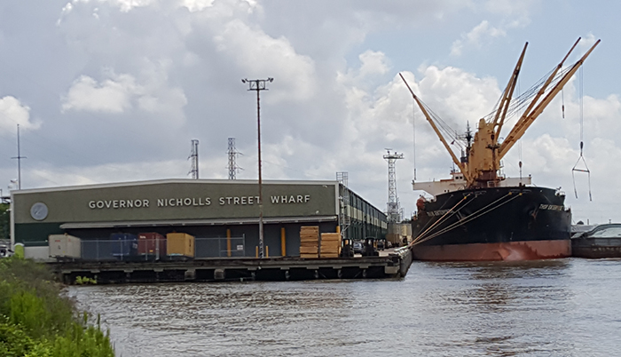 Governor Nicholls Street Wharf currently houses resin-packaging operations for TCI Packaging.