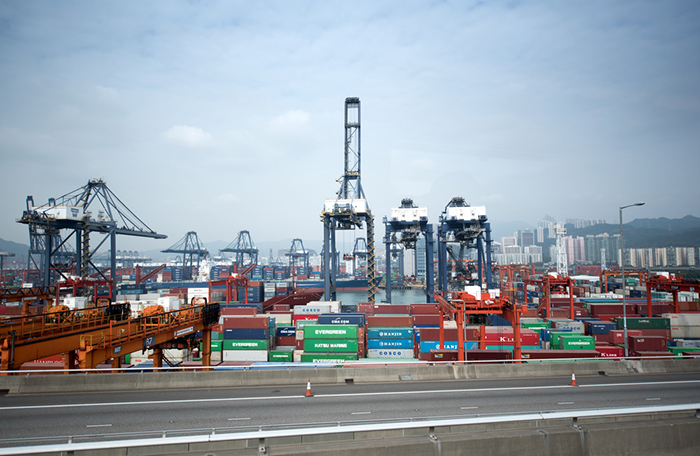 Traffic at Hong Kong International Terminals, pictured, along with the rest of Hutchison Port Holdings' Hong Kong terminals has fallen year-to-date on a year-over-year basis.