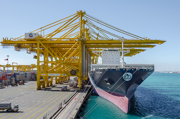 Jebel Ali is the flagship terminal of the DP World group.