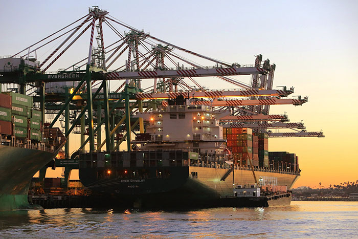 The ports of Los Angeles and Long Beach lead the US in cargo volumes and sustainable practices.