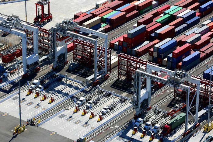 It has been taking trucks longer to pass through gates in the ports of the Los Angeles and Long Beach.