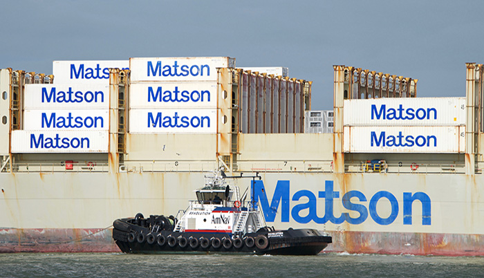 Matson is a niche player in the trans-Pacific trade.