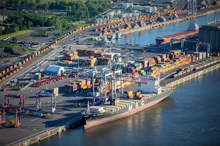 The Port of Montreal is the largest on the Canada's east coast. Photo credit: Port of Montreal.