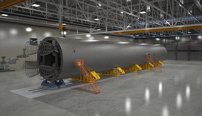 NASA's space launch system mockup.