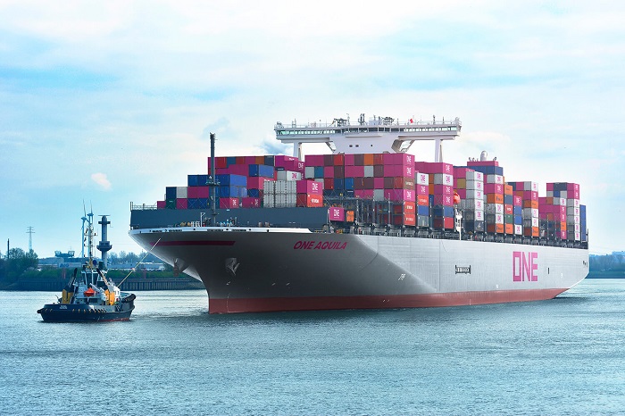 Ocean carriers have struggled this year with higher bunker fuel prices and lower-than-expected rates in the second half of the year, along with uncertainty over the impact of tariffs and continued oversupply of capacity. Photo credit: ONE. A ONE ship.
