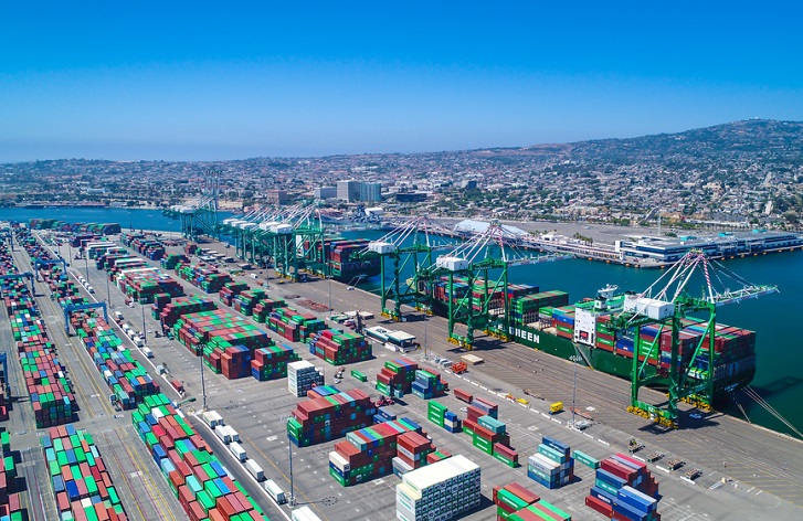 “The extra loaders for sure are taking pressure off the market,” said Ernie Kuo, senior vice president PIL USA Agency Services. “My understanding is they are full,” he said Friday. (Above: The Port of Los Angeles.) Photo credit: Shutterstock.com. Port of Los Angeles.