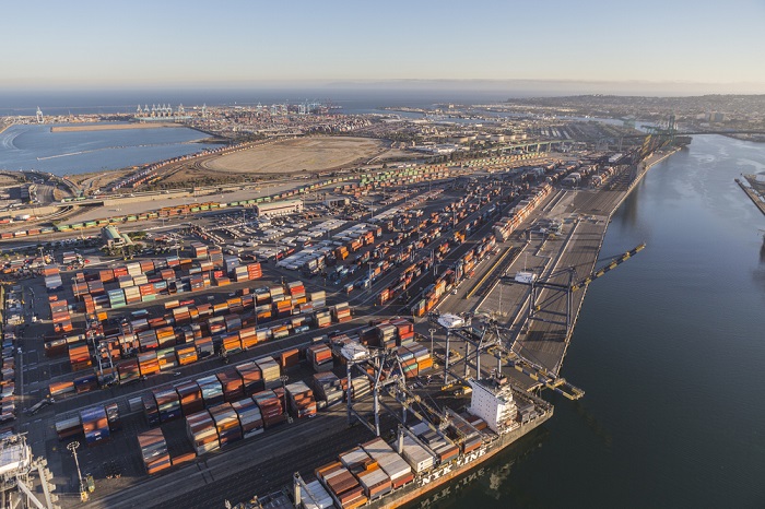 The new ILWU president and his team are certified and now face the challenge of rebuilding the image of West Coast ports for labor reliability, as BCOs still remember the labor disruptions of 2002 and 2014-15. (Above: The Port of Los Angeles.) Photo credit: Shutterstock.com. Port of Los Angeles.