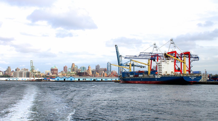 Red Hook Container Terminal, New York.