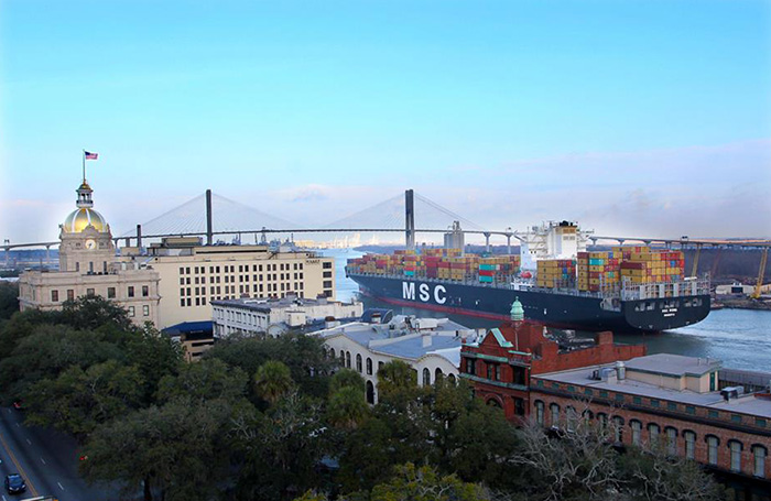 The ports of Savannah and Charleston together accounted for nearly 25 percent of the traffic moving through the East Coast in 2016.
