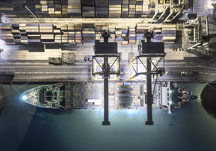 Cranes at ports around the world have been lifting more containers than last year.