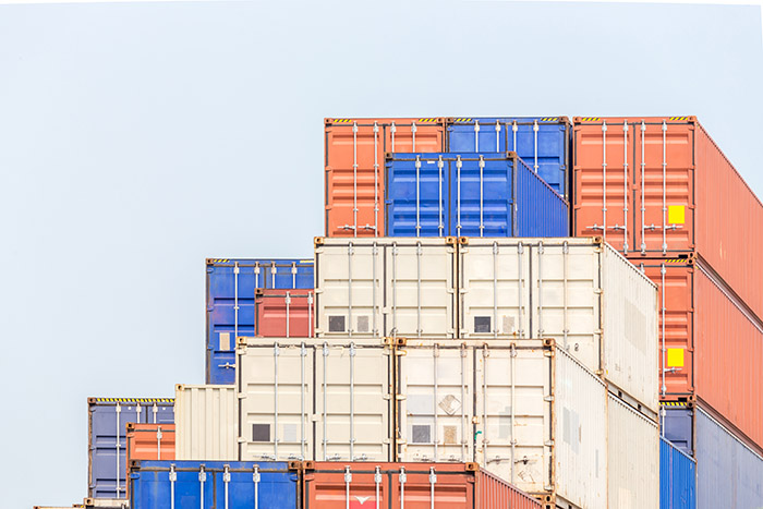 Containers make up about 15 percent of the cargo mix at Chernomorsk. Photo credit: Shutterstock