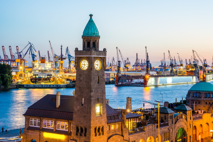 Hamburg saw a sharp drop in its first half volume as trade with China, its largest trading partner, dropped steeply in Q2. Photo credit: Port of Hamburg Marketing