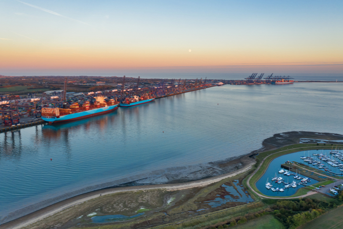 Maersk has added the UK port of Felixstowe to its expedited end-to-end shipping service. Photo credit: Shutterstock