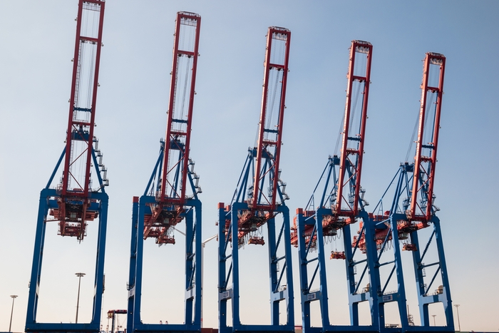 Hamburg's largest terminal operator HHLA is expecting a "sharp decline" in container volume during the next two months. Photo credit: Shutterstock