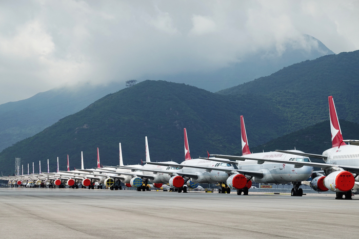 Most of the world's passenger fleet remains grounded, with travel bans imposed in March removing 75 percent of international belly cargo capacity. Photo credit: Shutterstock
