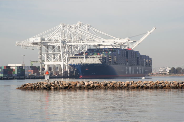 A surge in imports from Asia through the port of Los Angeles-Long Beach is creating container bottlenecks, with growing equipment shortages and dwell times delaying boxes. Photo credit: Shutterstock