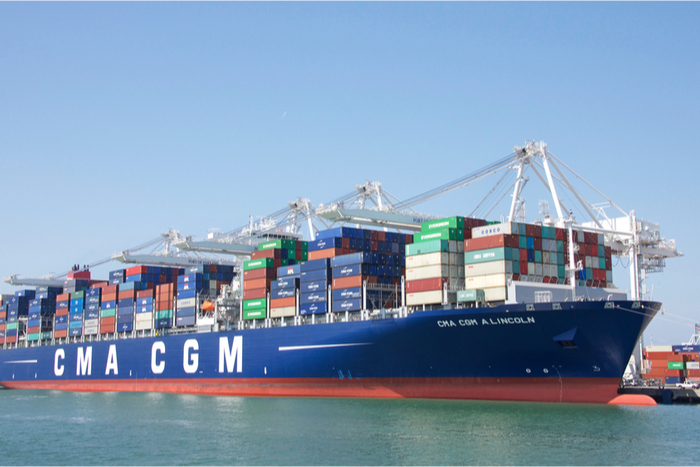 Marseilles based carrier CMA CGM is planning a ship and terminal sale to raise capital and pay down debt. Photo credit: Shutterstock
