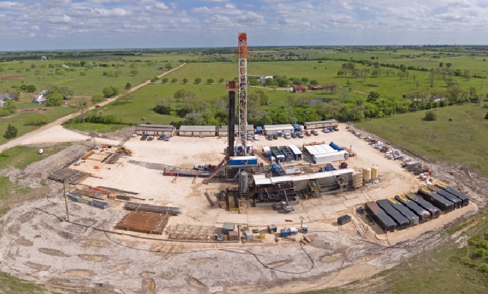 A Texas oil and gas well.