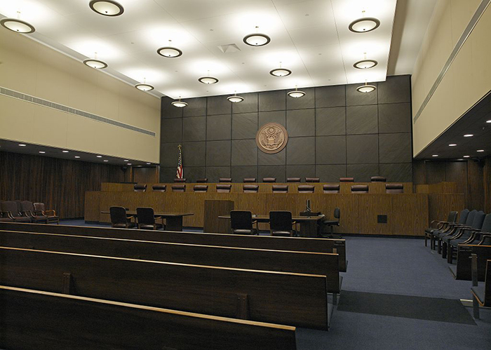 A courtroom of the 3rd US Circuit Court of Appeals, which was the latest venue where the International Longshoremen’s Association and New York Shipping Association tried to cut the Waterfront Commission of New York Harbor out of their hiring practices.
