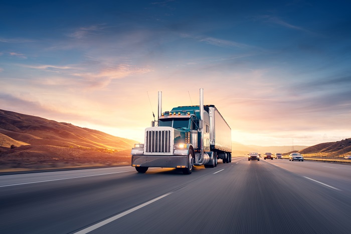 The biggest obstacle to that holistic supply chain vision, is “cleaning” and standardizing data that feeds transportation management systems (TMS), a speaker at the JOC Logistics Technology Conference said Monday. Photo credit: Shutterstock.com. A truck travels on a US highway.