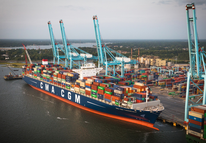 Dredging on the western part of the Thimble Shoals Canal will begin in January 2020, one of the first steps in a larger project to deepen the Elizabeth River into Virginia's main container terminals. Photo credit: Port of Virginia