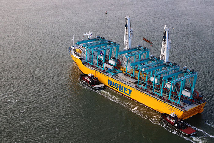 In addition to dredging to prepare for larger ships, the Port of Virginia has been adding to its fleet of container-handling equipment. Photo credit: Port of Virginia.