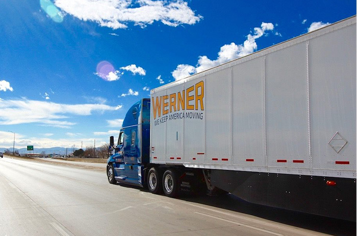 volatility drives up us dedicated trucking demand joc com werner enterprises trucks