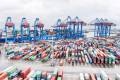 Cosco Shipping has several services that call at HHLA’s Container Terminal Tollerort in Hamburg. Photo credit: HHLA /Thies Rätzke.