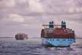 Is the container shipping industry more-ready for instant quotes than a decade ago? Photo credit: Shutterstock.com. Two container ships near Rotterdam port.