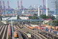 In the first nine months of the year, the port of Hamburg transferred substantially more freight on to rail. The 4.3 percent increase in volume grew rail's share of Hamburg container traffic to almost 45 percent. Photo credit: The port of Hamburg/Annette Krüger.