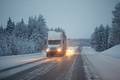 Amid likely, and continued, tight US truck capacity in 2019, shipper/company preparation can pay off, regarding keeping transportation costs within a budget. Photo credit: Shutterstock.com. A truck travels on a US road.