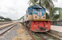 A railroad in Bangladesh.