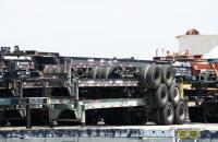 Non-vessel operating common carriers are signing exclusive deals with chassis providers, counting on these deals to offer shippers more reliable service at a lower cost. Truckers are worried that these restrictive contracts will increase chassis splits and shortages, which they consider a colossal waste of time. Photo credit: Shutterstock.com. Chassis stacked.