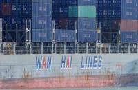 Wan Hai’s intra-Asia volumes fell to 1.4 million TEU in the first half, or 59 percent of its total. Photo credit: Shutterstock.com.