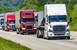For shippers, the pressing question is how to share this news with their C-level suite after a series of difficult conversations already this year. Photo credit: Shutterstock.com. Trucks travel on a US highway.