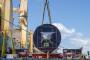 The fifth of five tunnel-boring machines now operating in Sydney was discharged to barge at White Bay, Australia, from the AAL Kembla. 