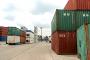 Shipping containers in India.