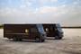 UPS electric Class 6 delivery trucks.