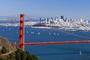San Francisco, framed by the Golden Gate Bridge.