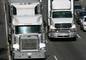 Trucks travel in California, United States.