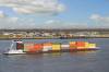 Containers will be moved by sea from Bangladesh to Kolkata or Haldia on east coast of India and hauled by train to JNPT or Mundra on the west coast. Photo credit: Shutterstock.com.