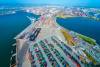 Truckers protesting AB5 this week effectively shut down marine terminals at the Port of Oakland when longshore workers refused to cross picket lines in solidarity with the truckers. Photo credit: Shutterstock.com.