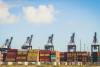 Asian imports moving through West Coast ports declined in July year over year, helping to ease vessel backlogs and congestion. Photo credit: Shutterstock.com.