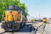 Union Pacific Railroad is not lifting individual containers out of the stack in Kansas City but is charging up to $1,900 per container in rail demurrage, which cargo owners and drivers say is unfair. Photo credit: Michael Rosebrock/Shutterstock.com.