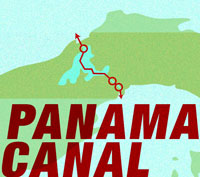 Panama Canal map